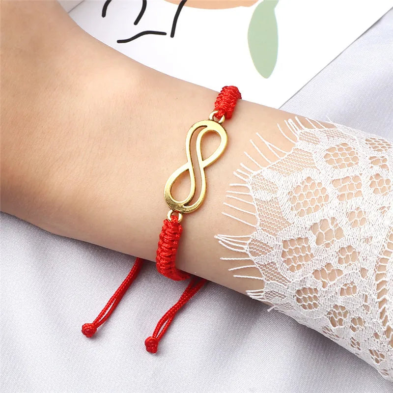 Classic Infinity Bracelet Friendship Braided Adjustable For Couples Men Women Handmade String Charms Bracelets&Bangles Jewelry