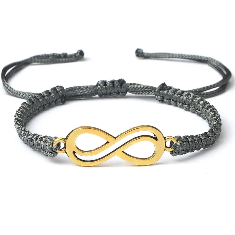Classic Infinity Bracelet Friendship Braided Adjustable For Couples Men Women Handmade String Charms Bracelets&Bangles Jewelry